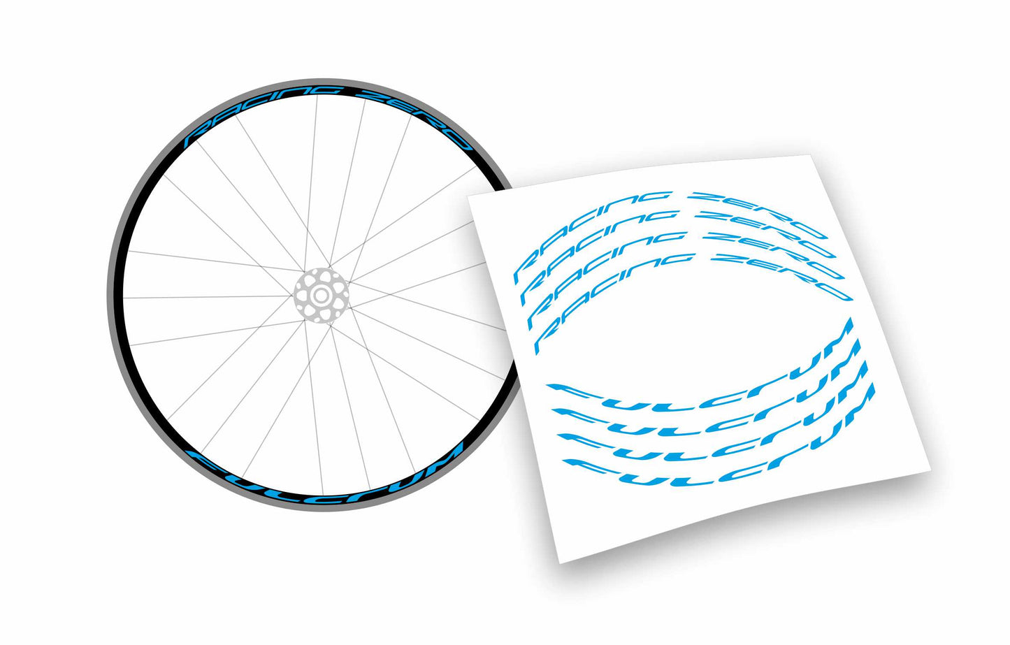 Kit adesivi cerchi bici da corsa fulcrum racing zero personalizzati stickers