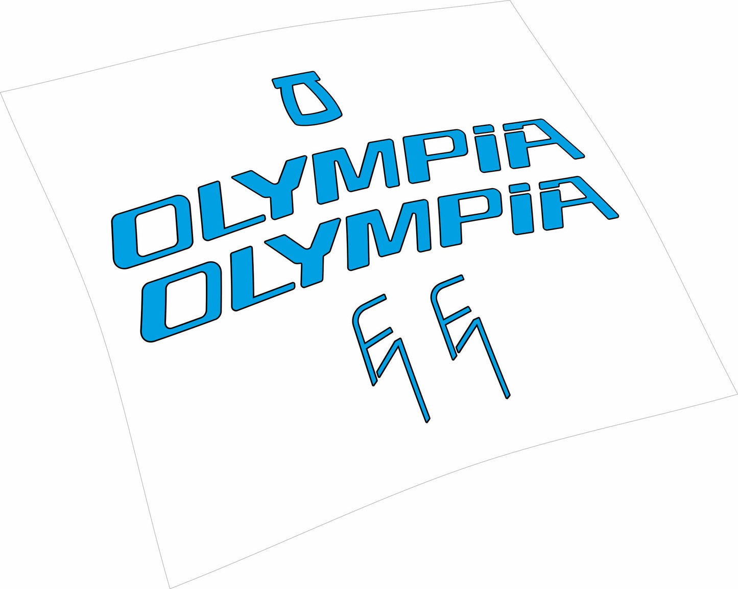 Olympia F1 kit adesivi telaio mtb colori personalizzabili 2022