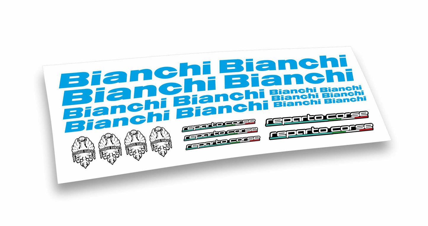 Bianchi kit adesivi logo reparto corse bicicletta mtb bdc colore personalizzato