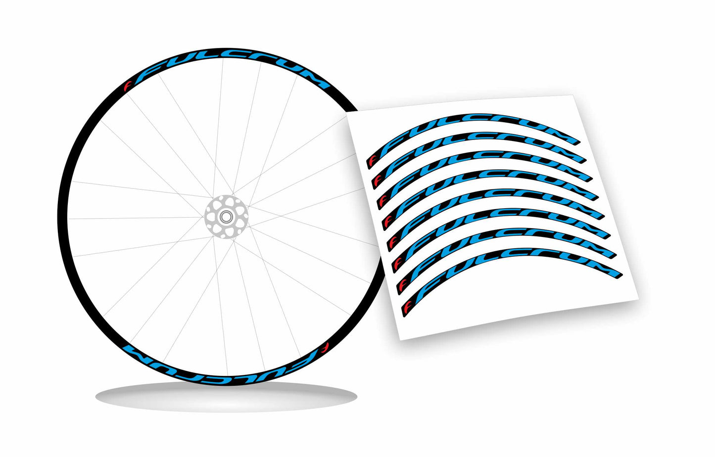 adesivi per ruote fulcrum stickers per cerchi bici