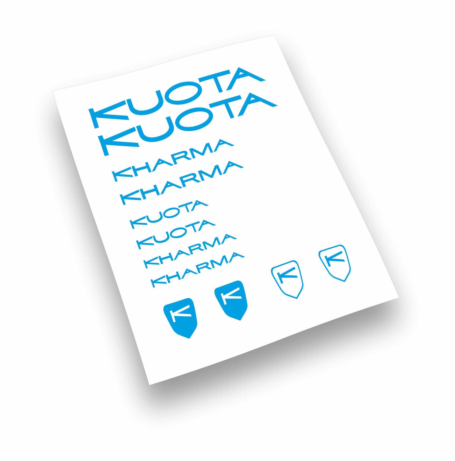 Kit adesivi bici telaio KUOTA KHARMA bdc colori a scelta 12 Pz