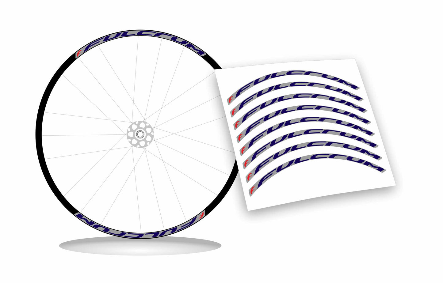 adesivi per ruote fulcrum stickers per cerchi bici