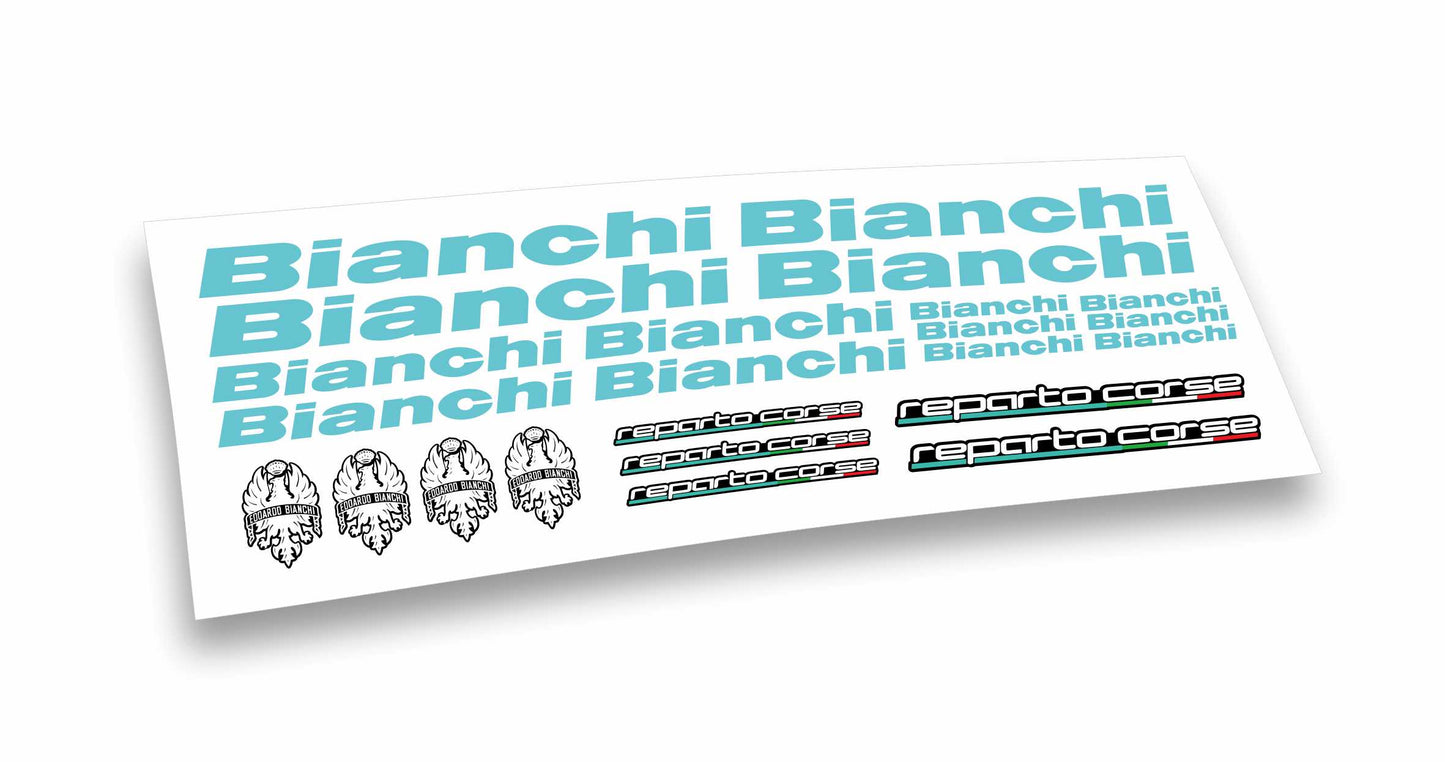 Bianchi kit adesivi logo reparto corse bicicletta mtb bdc colore personalizzato