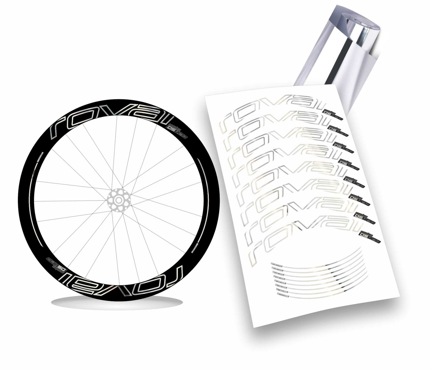 Roval CLX 50 rapide kit adesivi per cerchi bicicletta da corsa