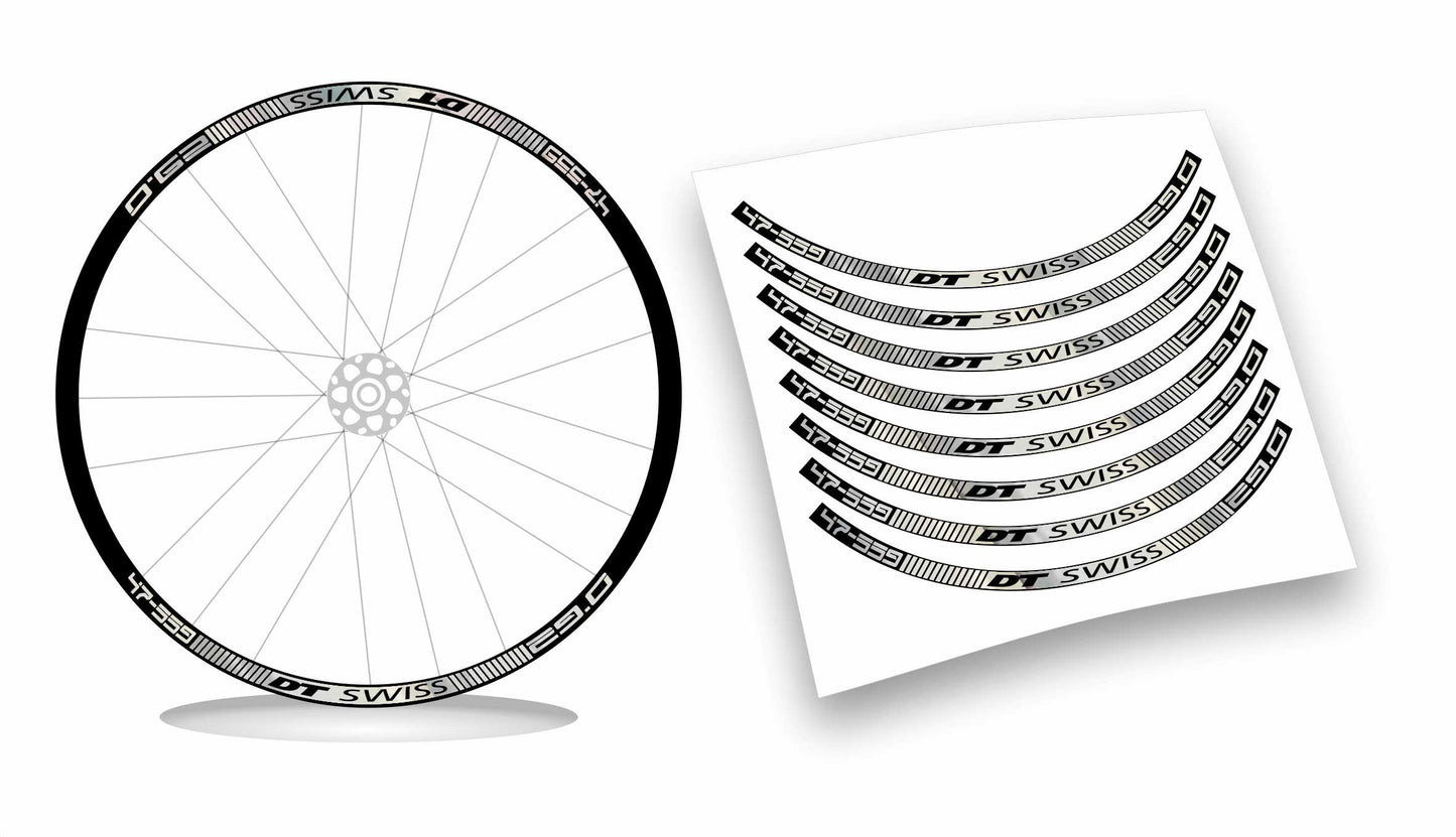dt swiss 47-559 adesivi ruote bicicletta colori personalizzabili 8pz