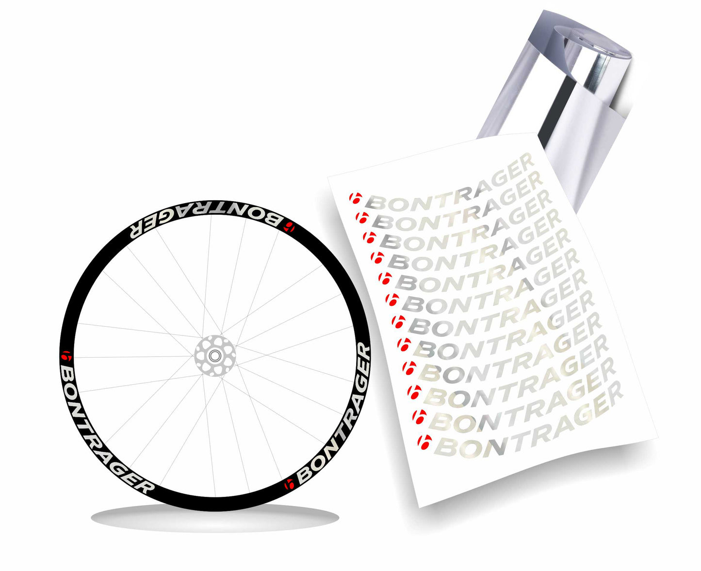 bontrager adesivi cerchi bici personalizzabili h2,4cm