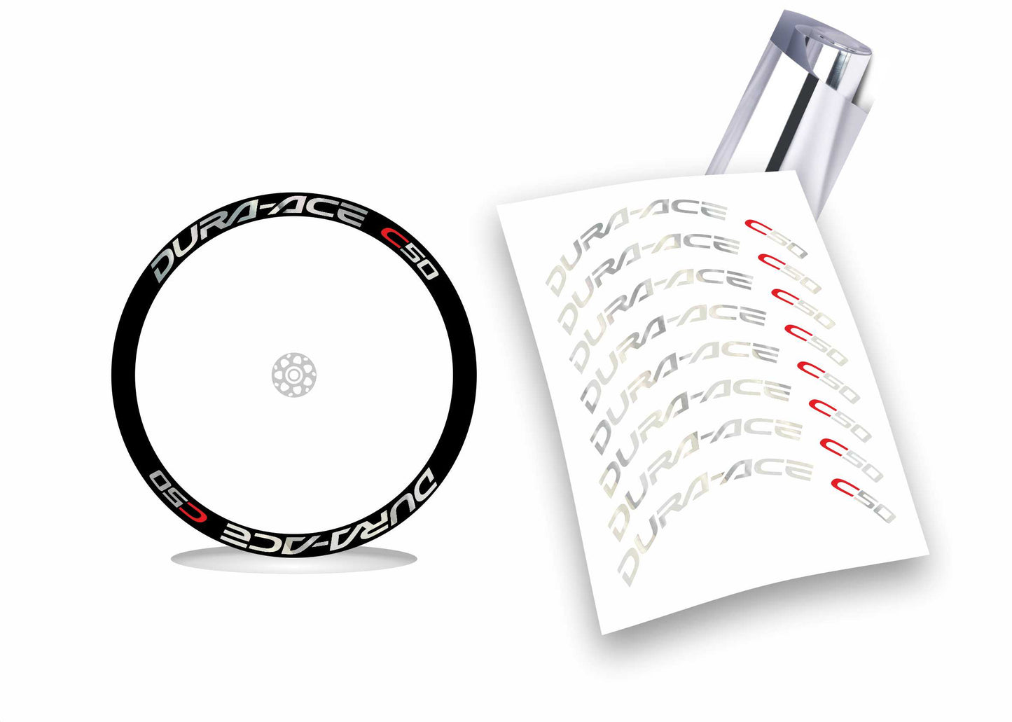 dura-ace c50 shimano kit adesivi stickers per ruote