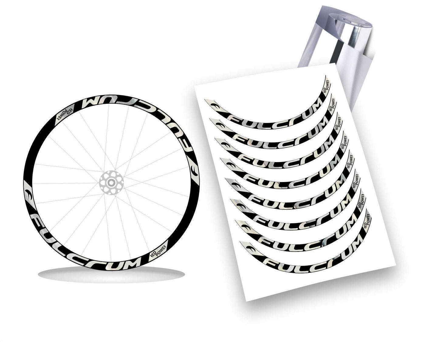 fulcrum red power adesivi stickers per cerchi bici