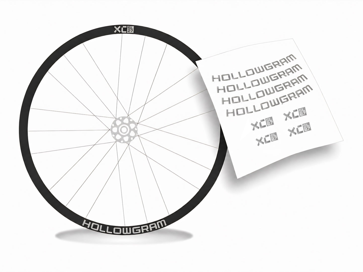 Hollowgram XC SL27 adesivi cerchi bicicletta mtb
