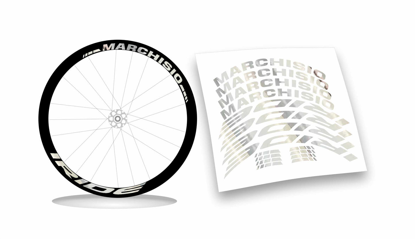 kit adesivi stickers cerchi bicicletta marchisio iride