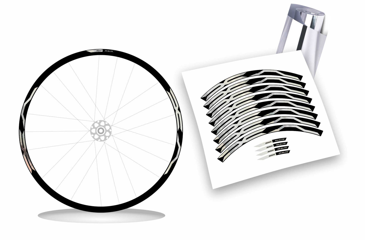 kit adesivi cerchi bici mtb mavic XA ELITE colore personalizzato antigraffio
