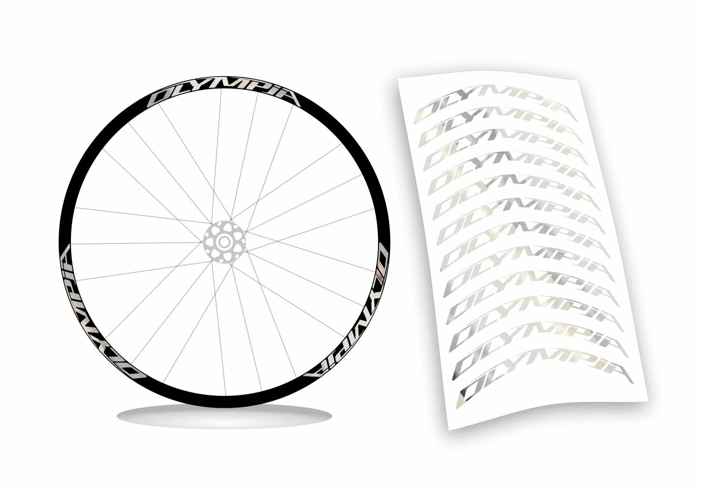 Olympia kit adesivi per cerchi bici colore personalizzato