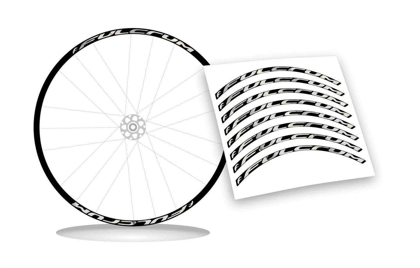 adesivi per ruote fulcrum stickers per cerchi bici