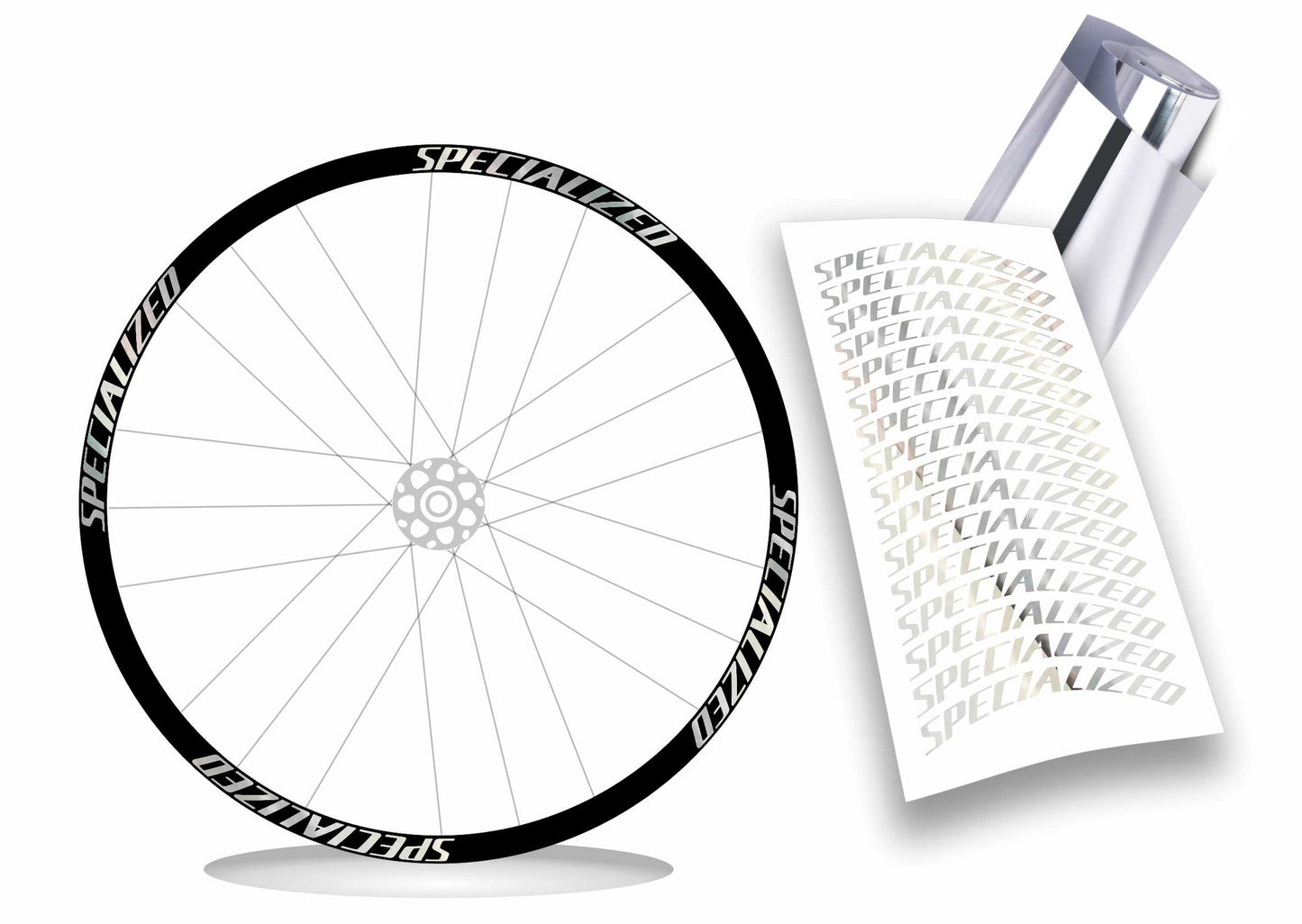 Specialized kit adesivi cerchi bici mtb bdc 16 pezzi colore personalizzato