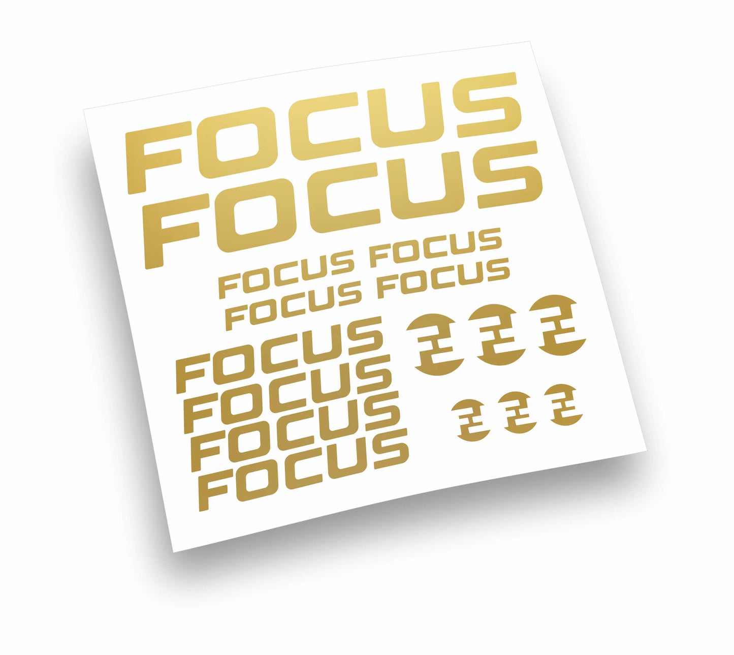 Focus kit adesivi per mountain bike e bici da corsa completo 16 pezzi