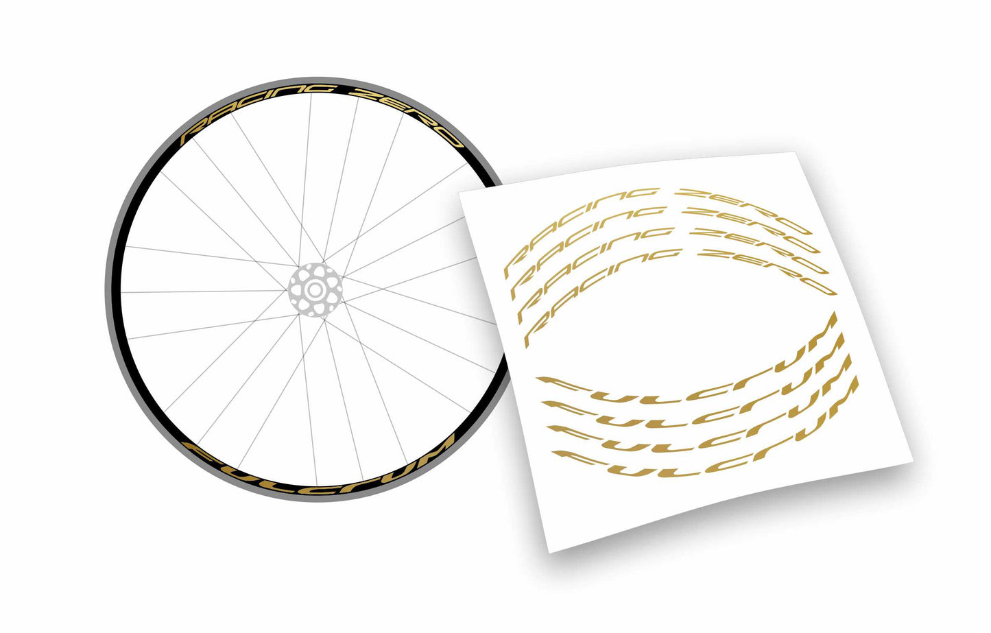 Kit adesivi cerchi bici da corsa fulcrum racing zero personalizzati stickers