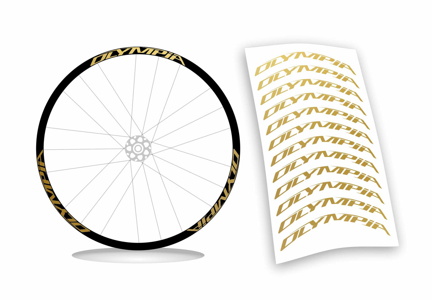 Olympia kit adesivi per cerchi bici colore personalizzato
