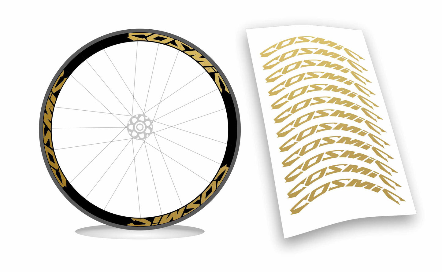 mavic COSMIC pre-spaziato adesivi ruote bici da corsa wheel stickers colori personalizzati