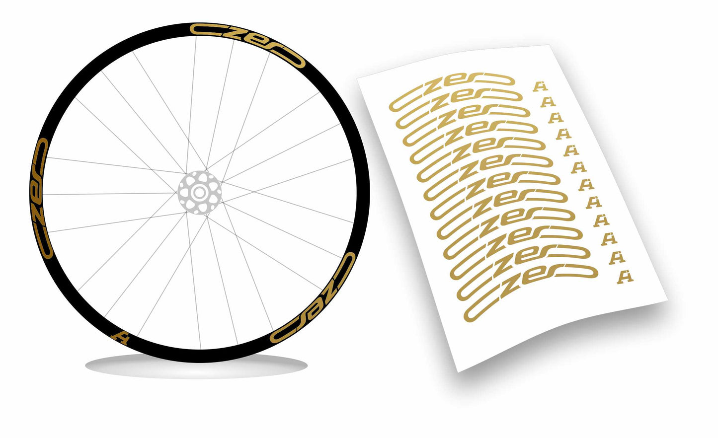 Adesivi cerchi ruote mtb CZERO cannondale senza fondo personalizzabili customizable color