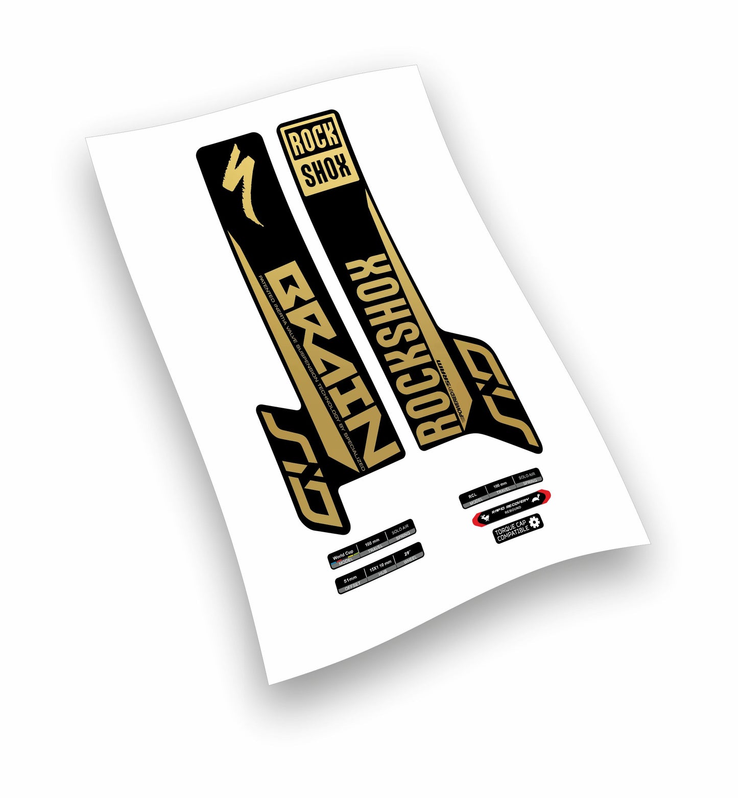Rock shox Sid Brain 29" - anno 2018 - adesivi personalizzati per forcella