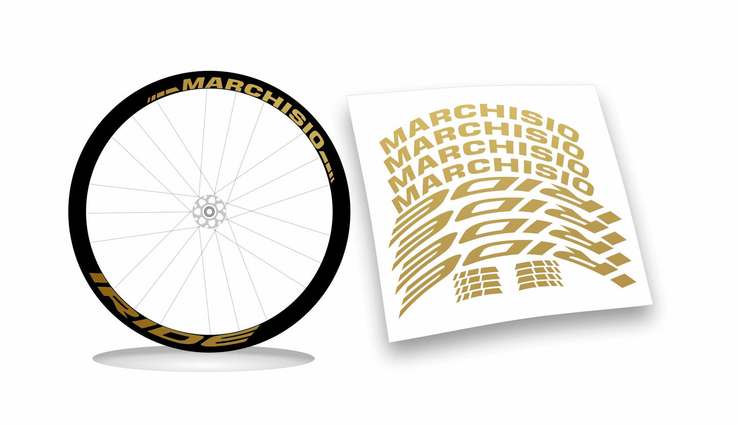 kit adesivi stickers cerchi bicicletta marchisio iride