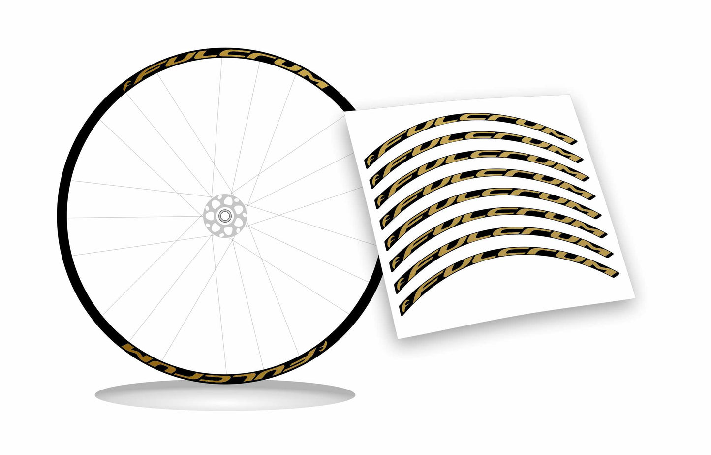 adesivi per ruote fulcrum stickers per cerchi bici