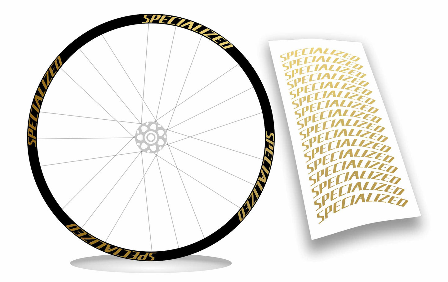 Specialized kit adesivi cerchi bici mtb bdc 16 pezzi colore personalizzato