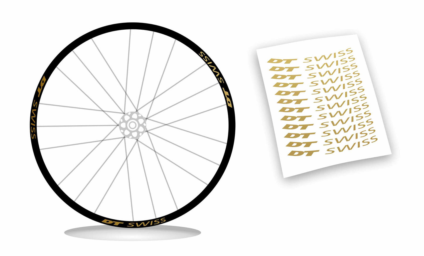 adesivi cerchi DT SWISS 17 x 1,5 wheel stickers 12 pz