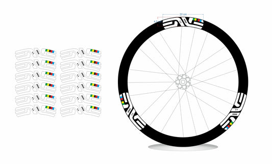 Enve kit adesivi 45 ses cerchi iridato