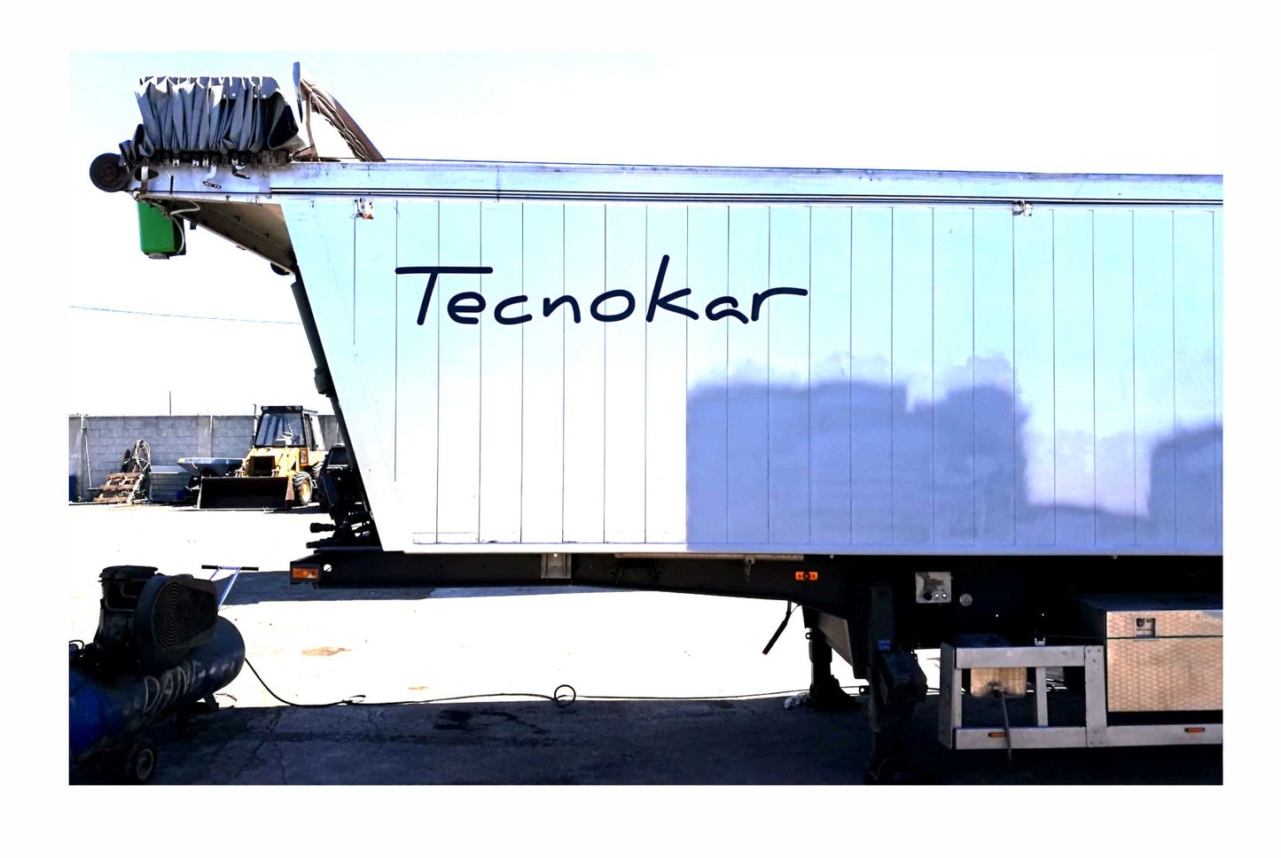 Tecnokar Trailers adesivi ribaltabile cassone semirimorchio 200cm x 28cm