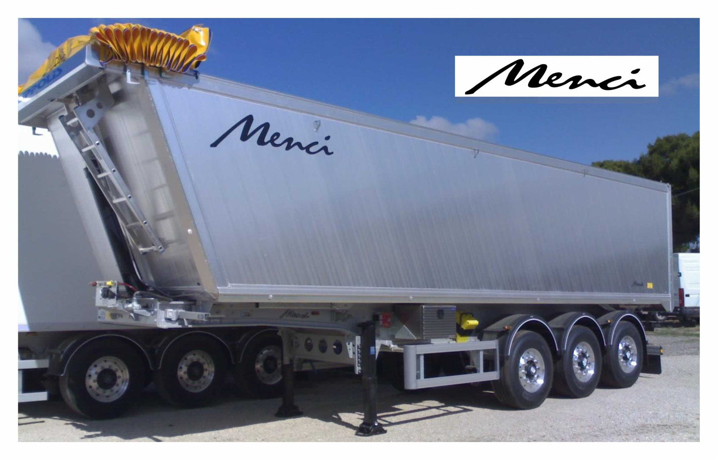 Adesivi Stickers Menci (200cm x 39cm) per cassone rimorchio camion tir