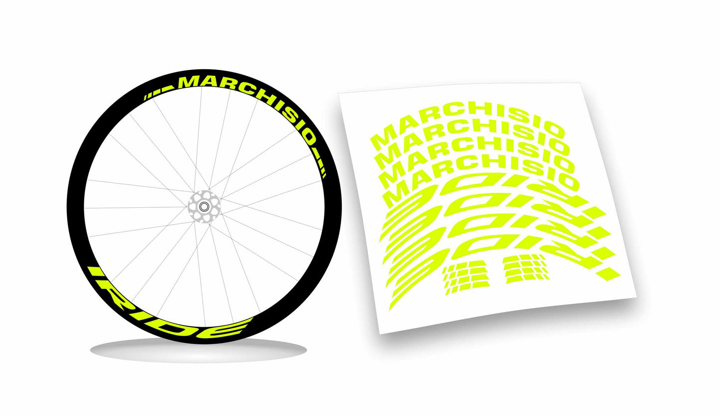 kit adesivi stickers cerchi bicicletta marchisio iride