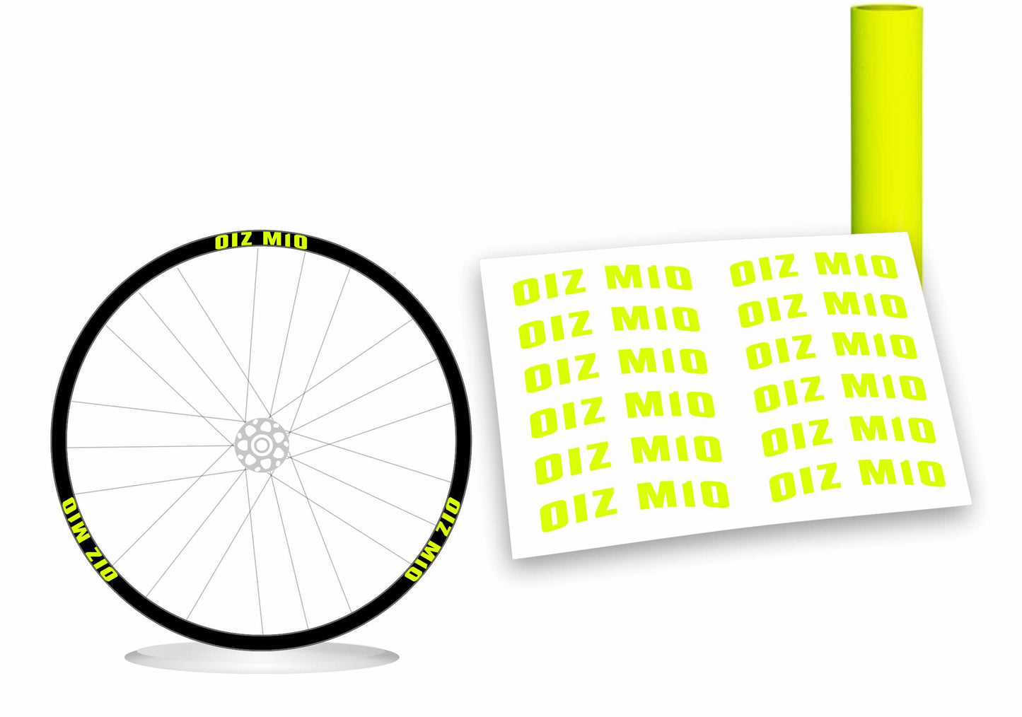 Oiz m10 Orbea adesivi ruote colore personalizzato
