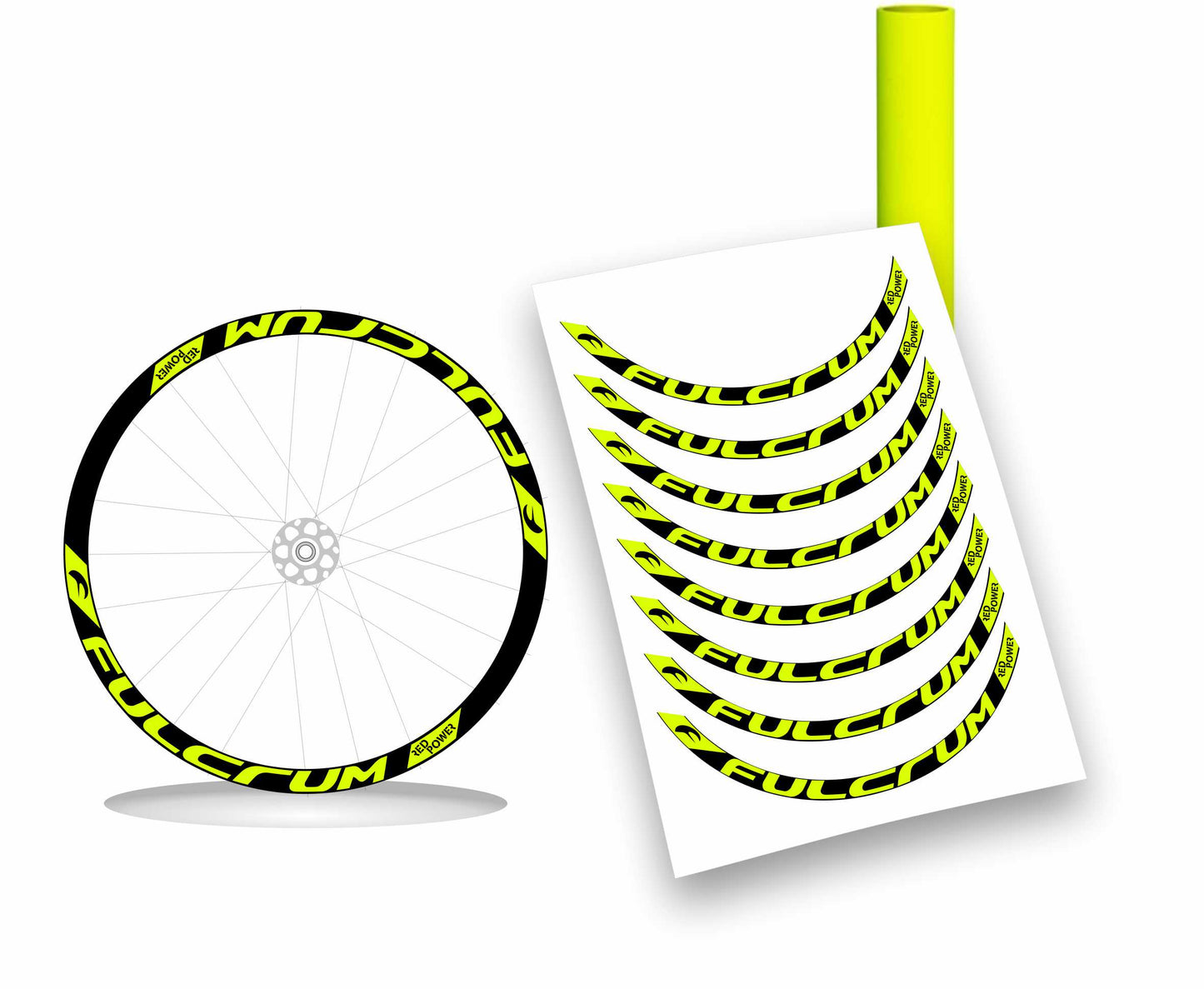 fulcrum red power adesivi stickers per cerchi bici