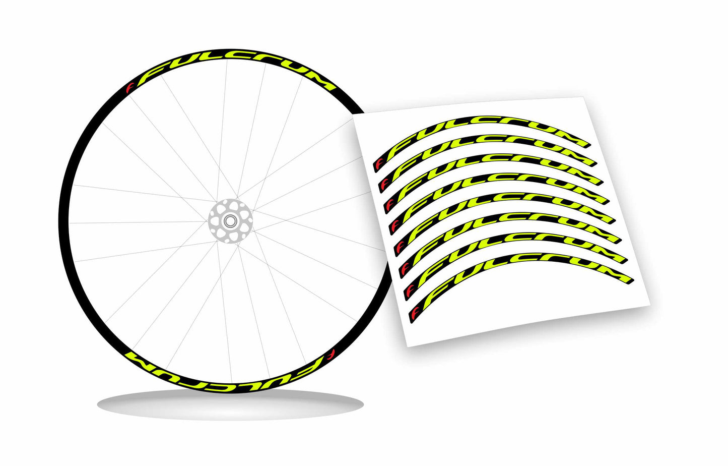 adesivi per ruote fulcrum stickers per cerchi bici