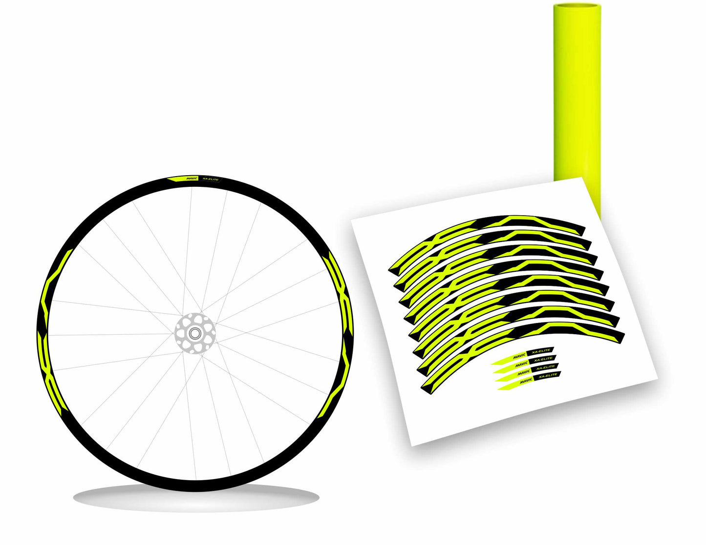 kit adesivi cerchi bici mtb mavic XA ELITE colore personalizzato antigraffio