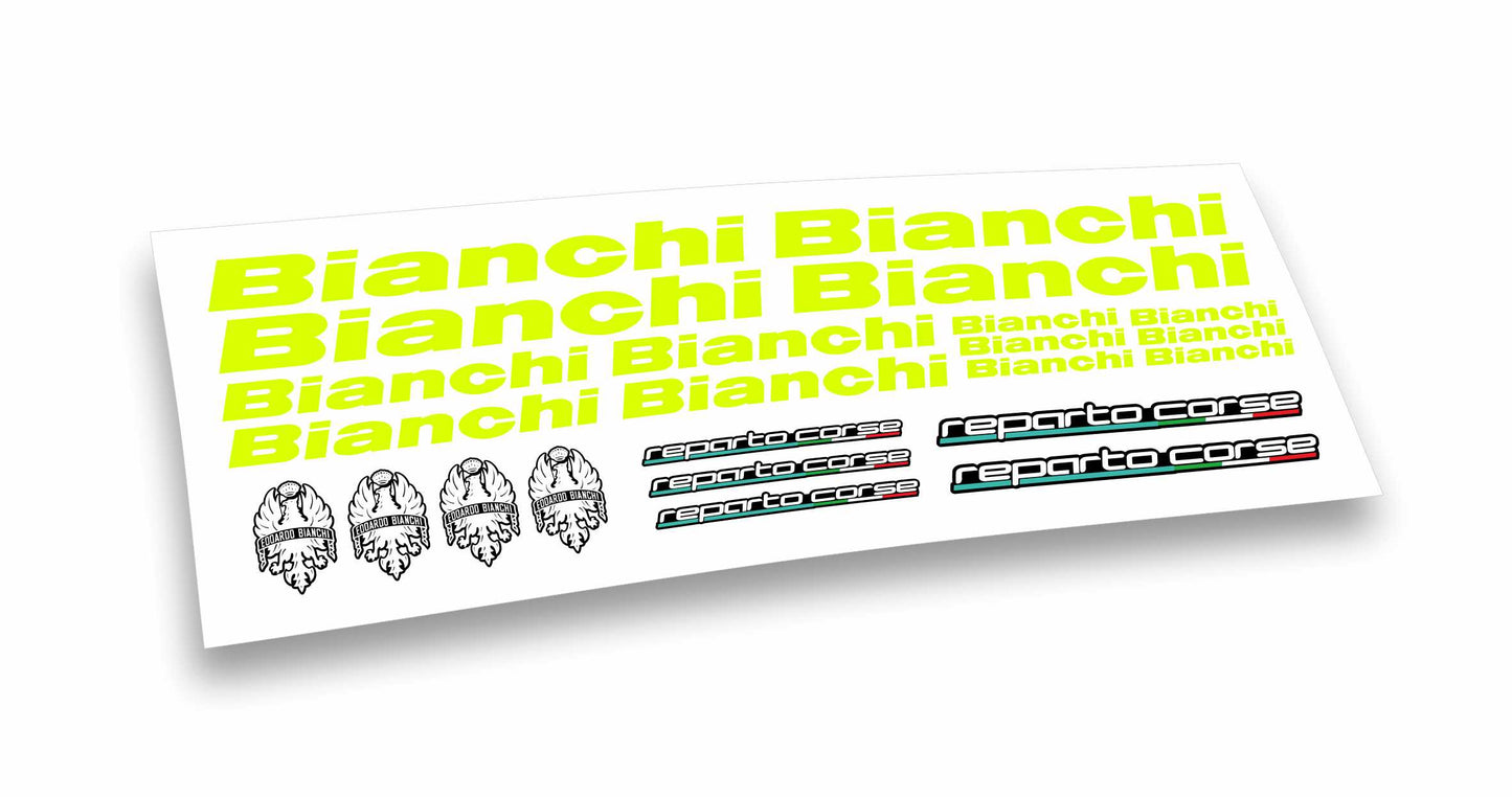 Bianchi kit adesivi logo reparto corse bicicletta mtb bdc colore personalizzato