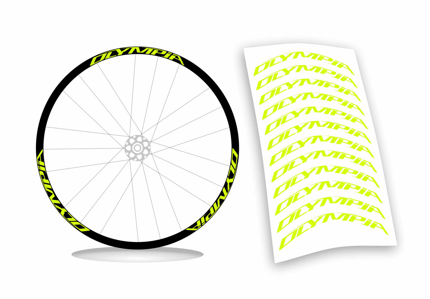 Olympia kit adesivi per cerchi bici colore personalizzato