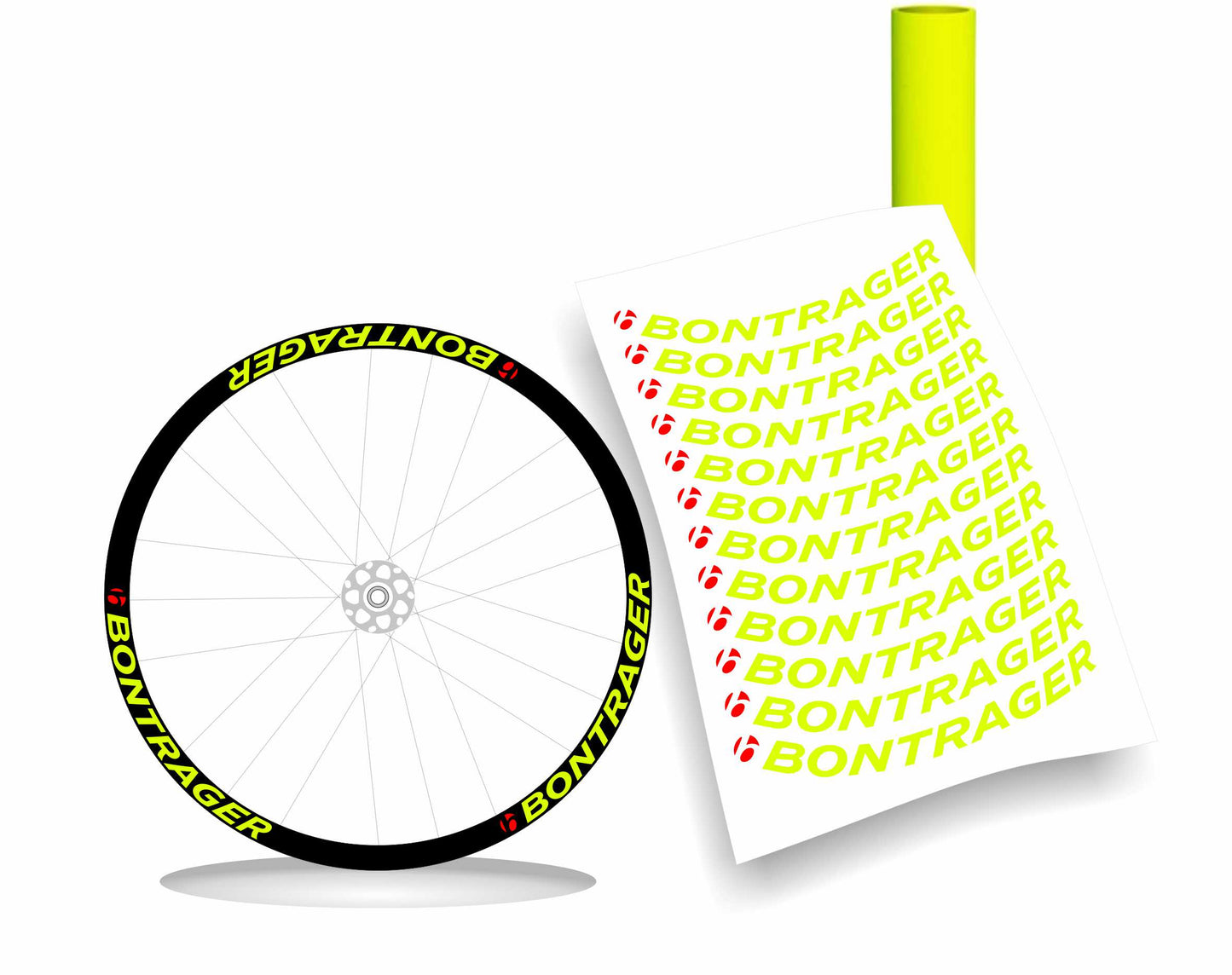 bontrager adesivi cerchi bici personalizzabili h2,4cm