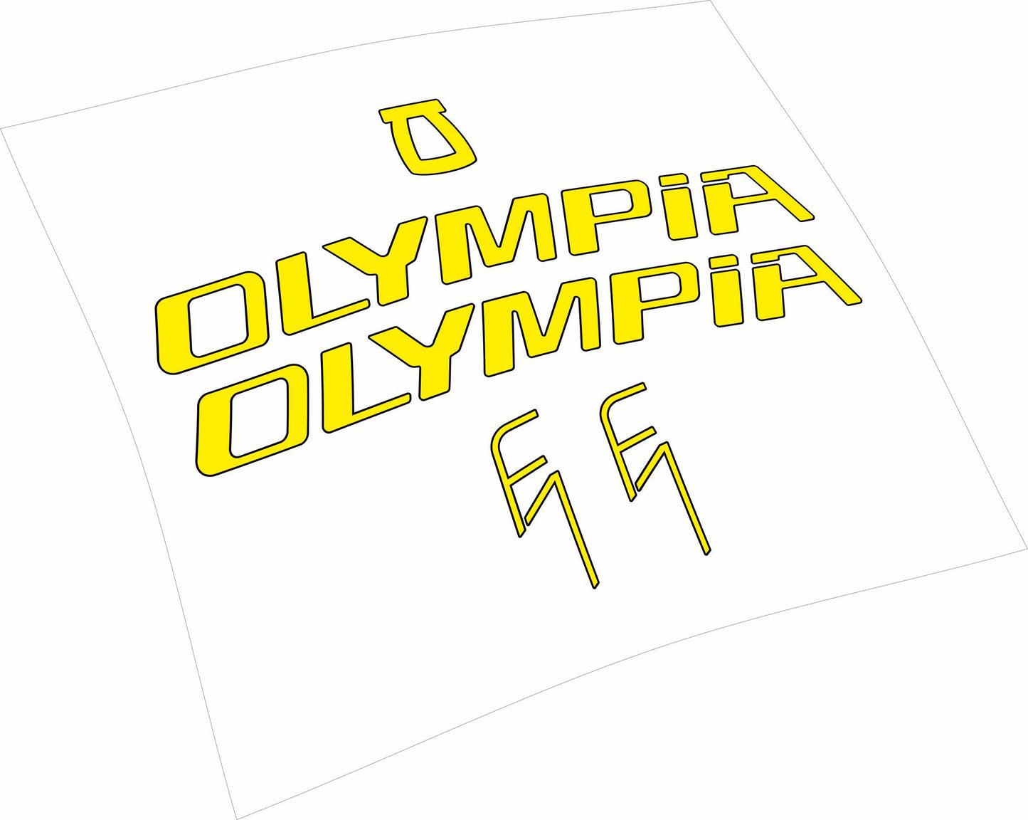 Olympia F1 kit adesivi telaio mtb colori personalizzabili 2022
