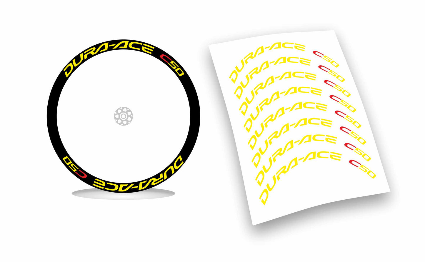 dura-ace c50 shimano kit adesivi stickers per ruote