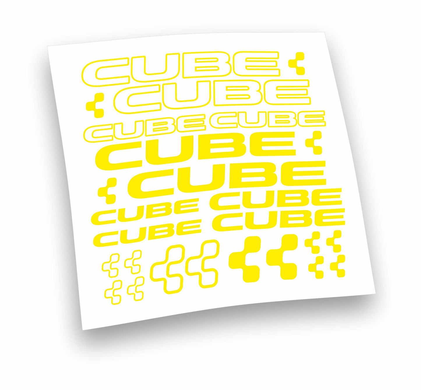 CUBE kit adesivi per mountain bike e bici da corsa completo 22 pezzi