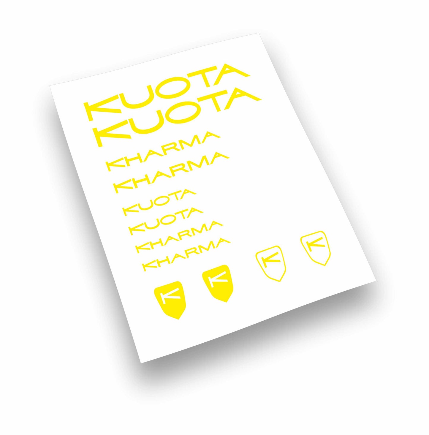 Kit adesivi bici telaio KUOTA KHARMA bdc colori a scelta 12 Pz