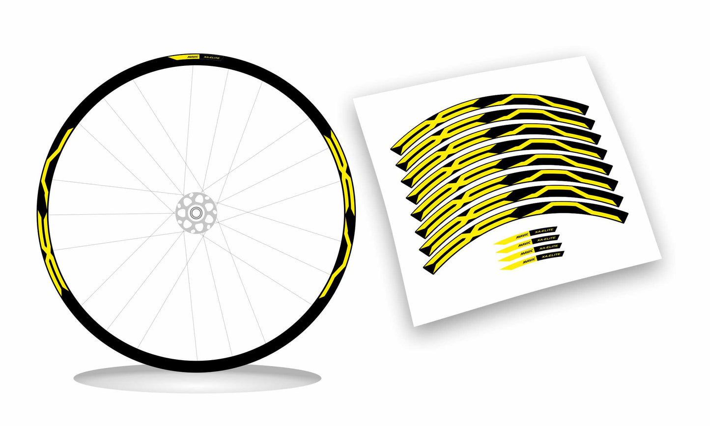 kit adesivi cerchi bici mtb mavic XA ELITE colore personalizzato antigraffio