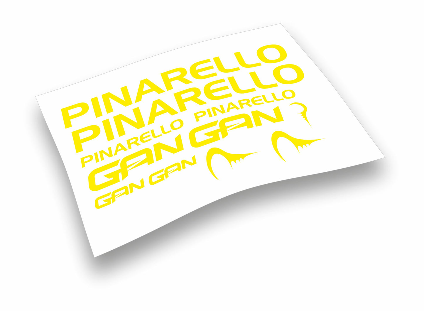 Kit adesivi bici telaio Pinarello Gun bdc colori a scelta 11PEZZI