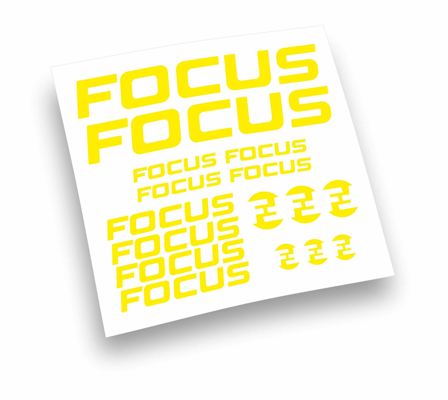Focus kit adesivi per mountain bike e bici da corsa completo 16 pezzi