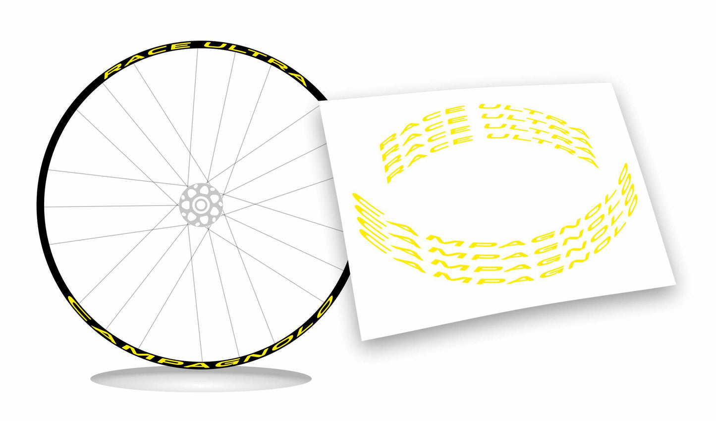 Adesivi campagnolo ultra race colore personalizzato