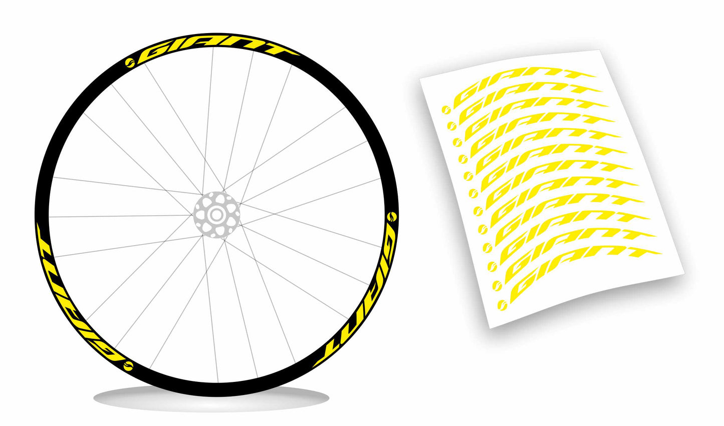 Giant kit adesivi cerchio personalizzati