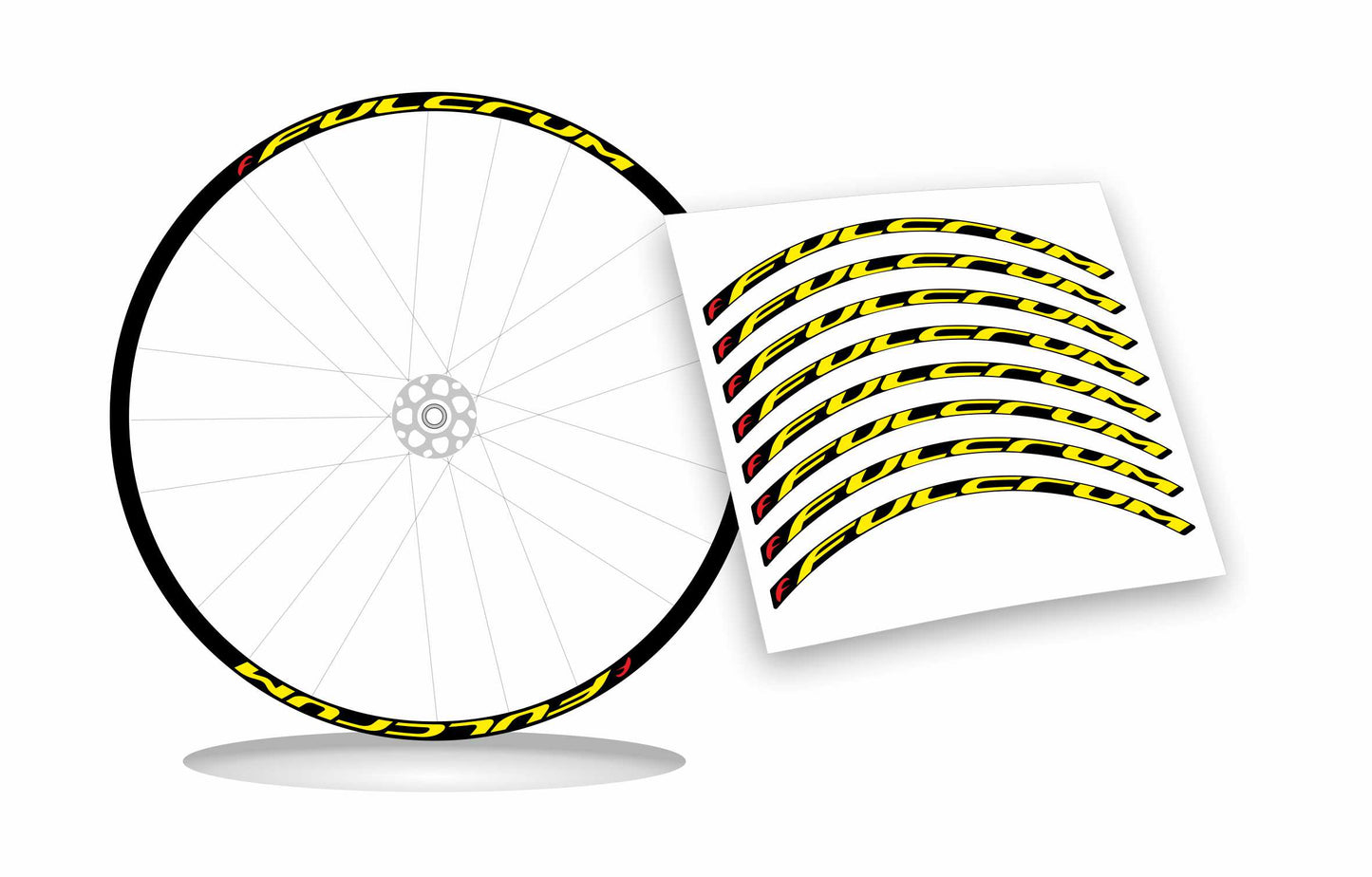 adesivi per ruote fulcrum stickers per cerchi bici