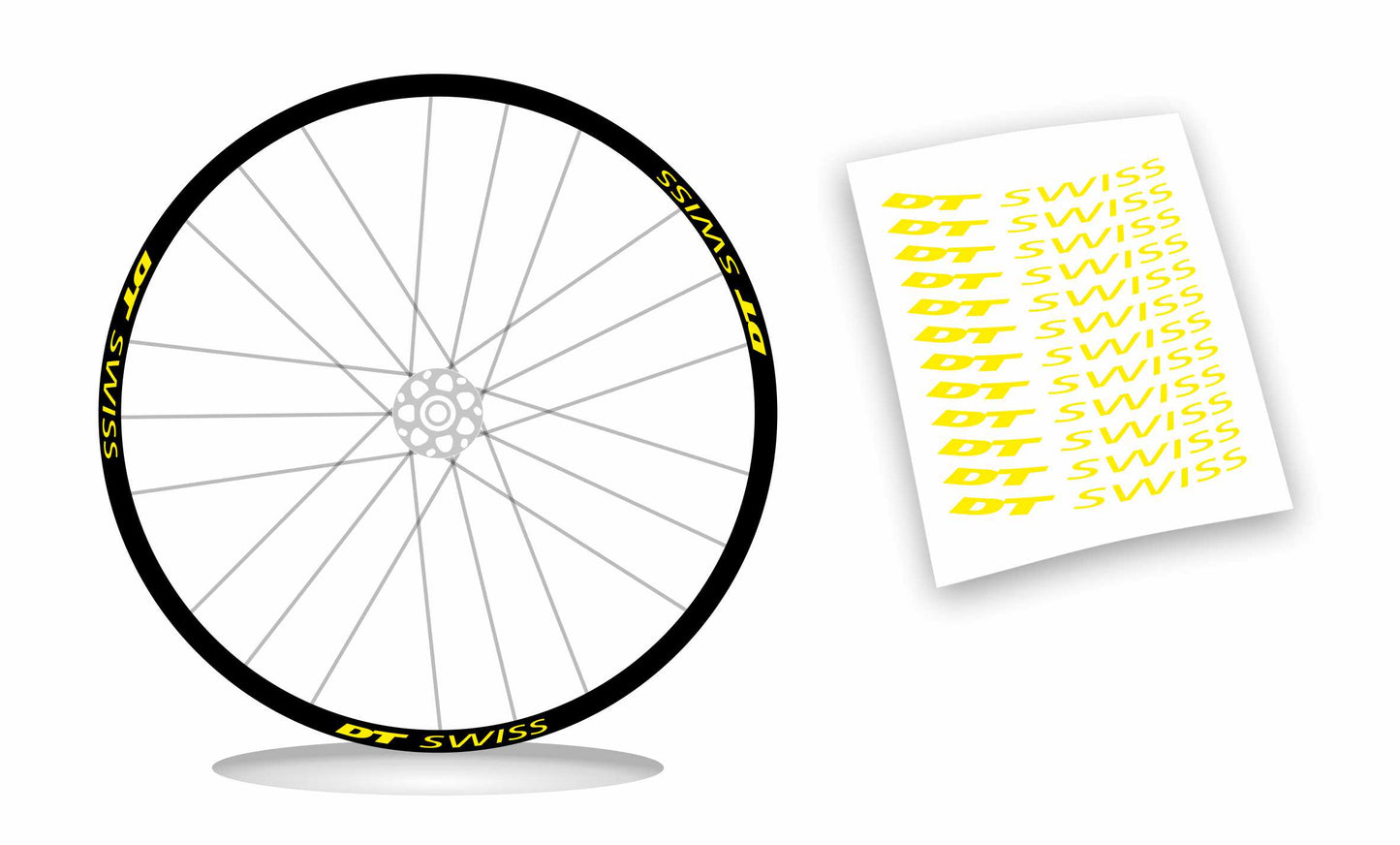 adesivi cerchi DT SWISS 17 x 1,5 wheel stickers 12 pz